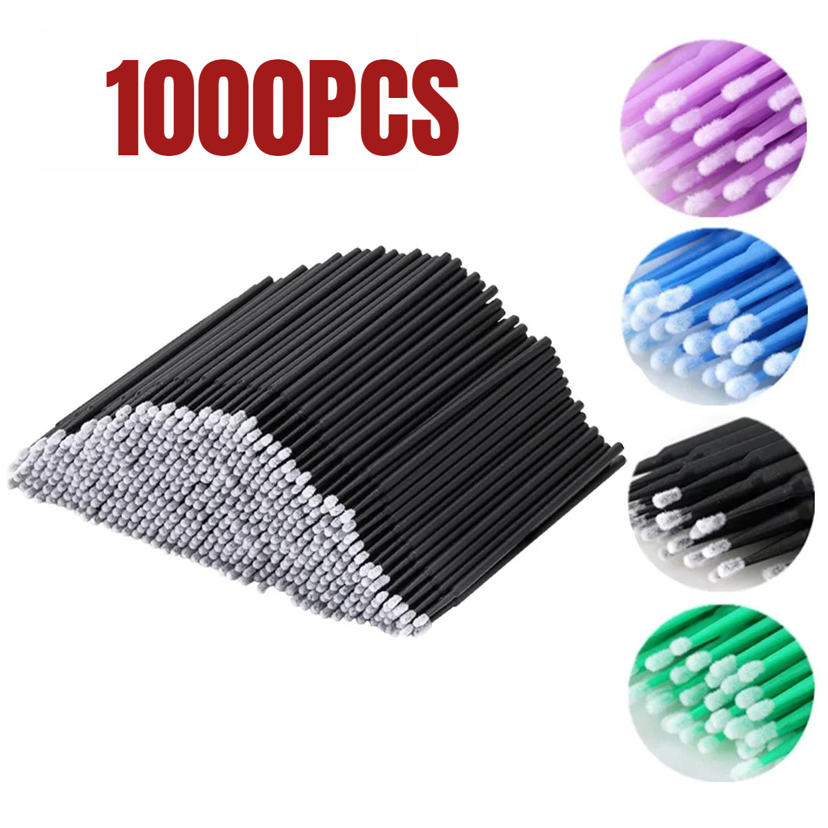 Beauty And Makeup Quotes - 1000/500PCS แปรงทําความสะอาดขนตาที่มีสีสันความงามแต่งหน้า Clean Remover เครื่องมือผู้ค้าส่งแปรงคริสตัล Eyelash