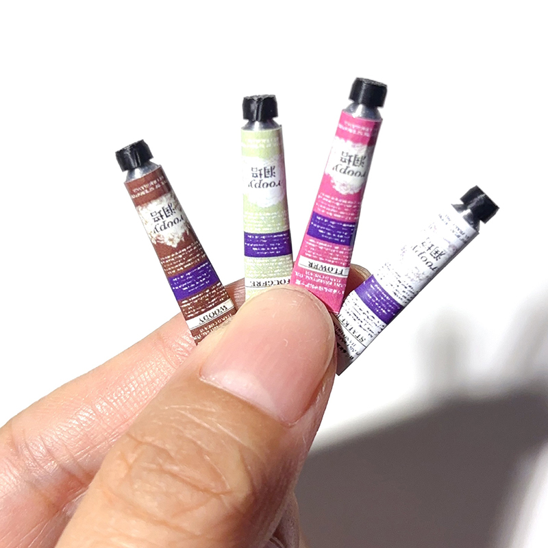 Makeup Beauty House - 2 ชิ้น 1:6/1:12 ของตกแต่งบ้านตุ๊กตาขนาดจิ๋ว ครีมทามือ ฉากแต่งหน้า