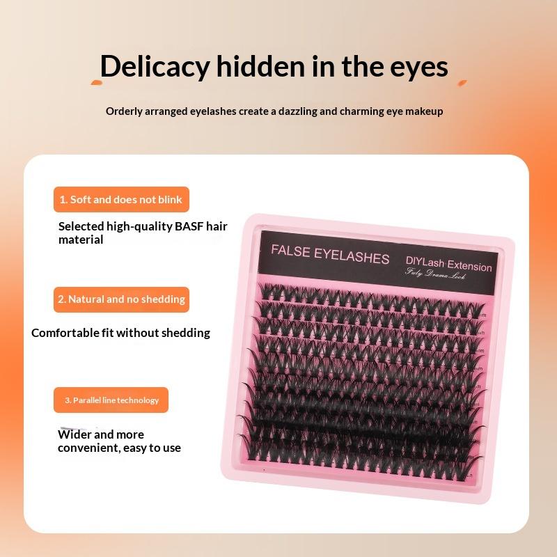 Eyelash Extension - ขนตาปลอมแบบหนาฟู 10 แถว 140 ช่อ ขนาด