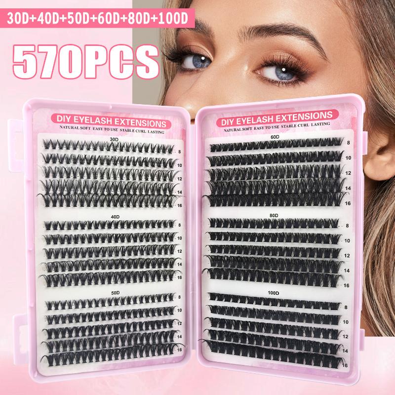 Beauty Makeup Book - ขนตาปลอมแบบช่อ 570 ชิ้น 30D 40D 50D