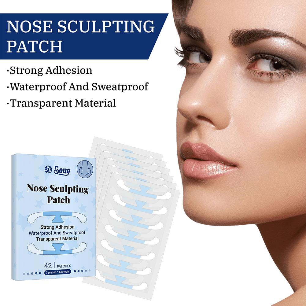 Beauty And Makeup Quotes - 42PCs ที่มองไม่เห็นหดจมูก Patch สําหรับคอสเพลย์ยกจมูกหดแถบความงาม Slimming ปีกจมูกสติกเกอร์จมูก