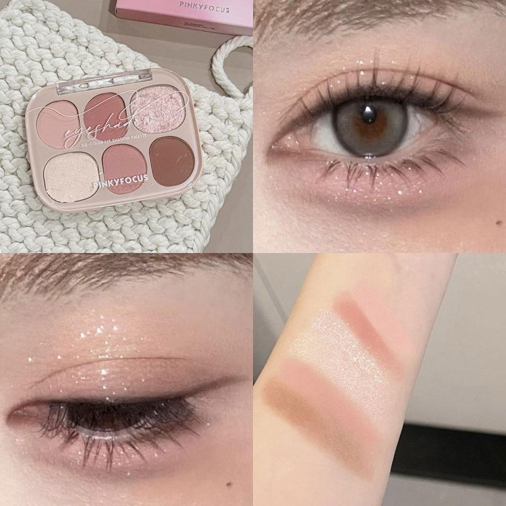 6 สีอายแชโดว์เนื้อแมท บลัชออน  - Beauty Makeup Eyeshadow Palette บทวิจารณ์และราคา