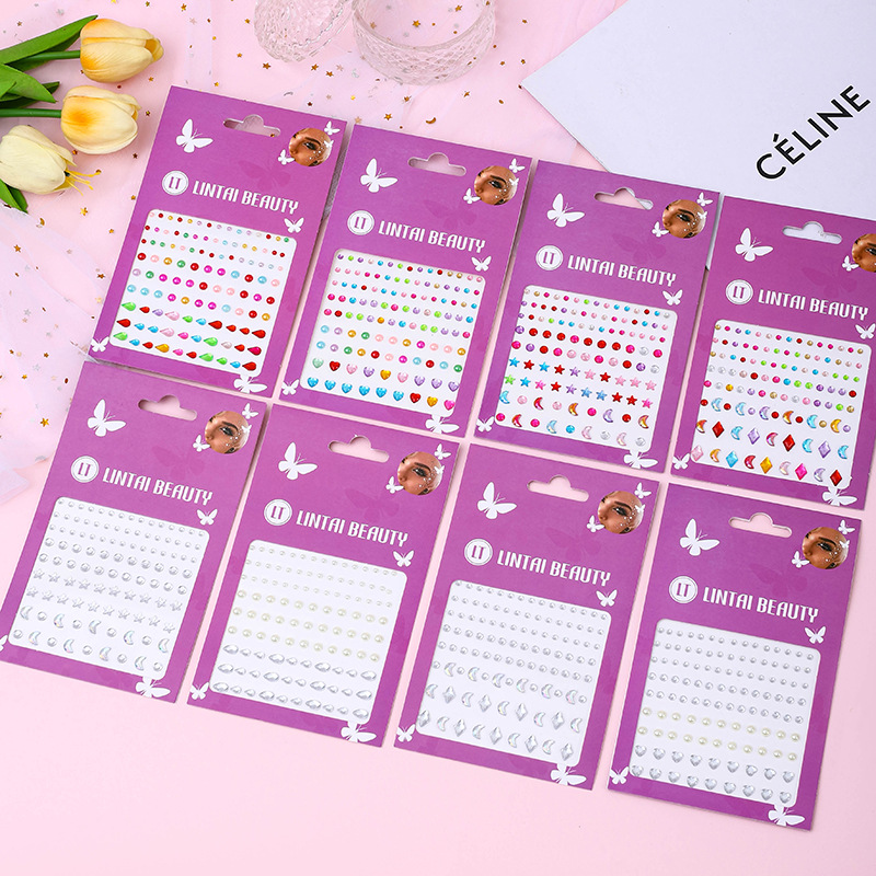 สติกเกอร์ติดหน้ารูปหยดน้ำ กันน - Beauty Makeup Face บทวิจารณ์และราคา