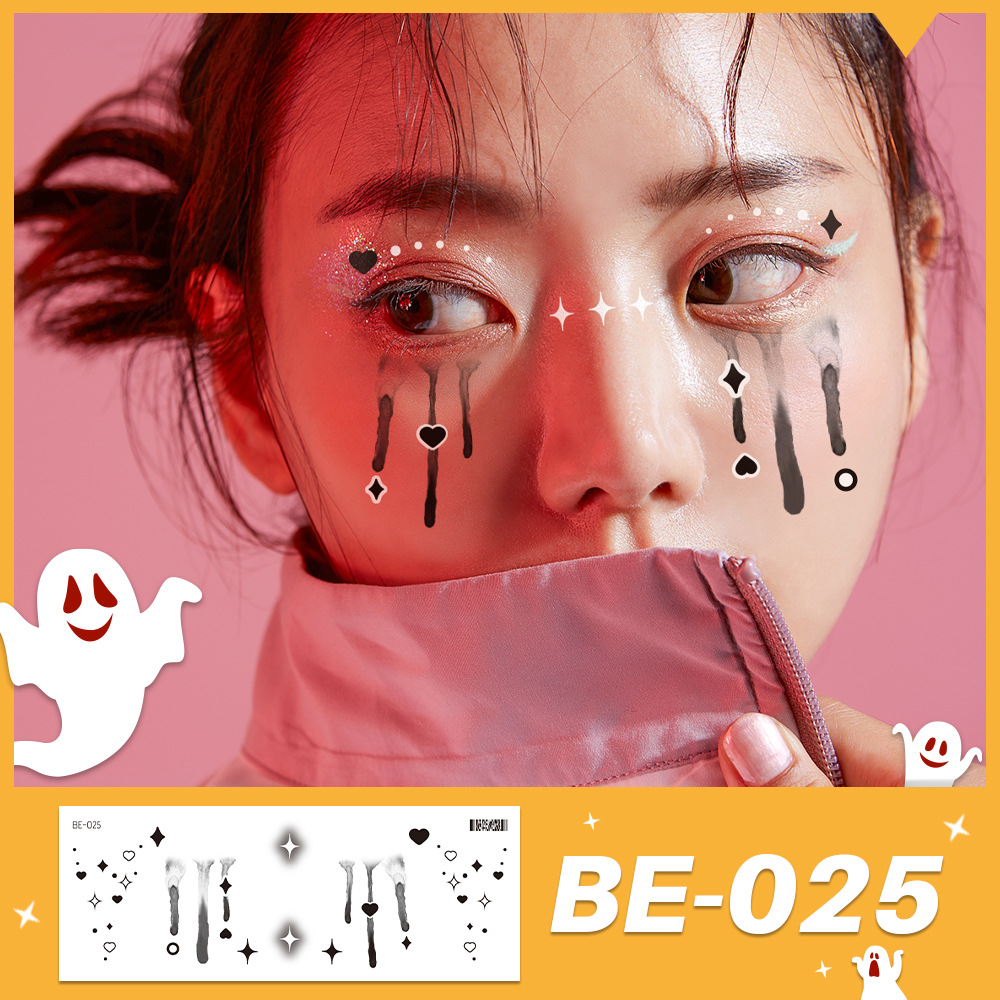 สติ๊กเกอร์แต่งหน้าฮาโลวีน 5 ชิ - Beauty Makeup Face บทวิจารณ์และราคา